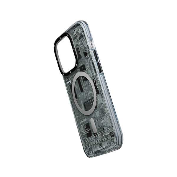 قاب آیفون 13/14/15 یانگکیت مدل Futuristic Circuit Board YOUNGKIT Futuristic Circuit Board Gray iPhone 13/14/15 Case